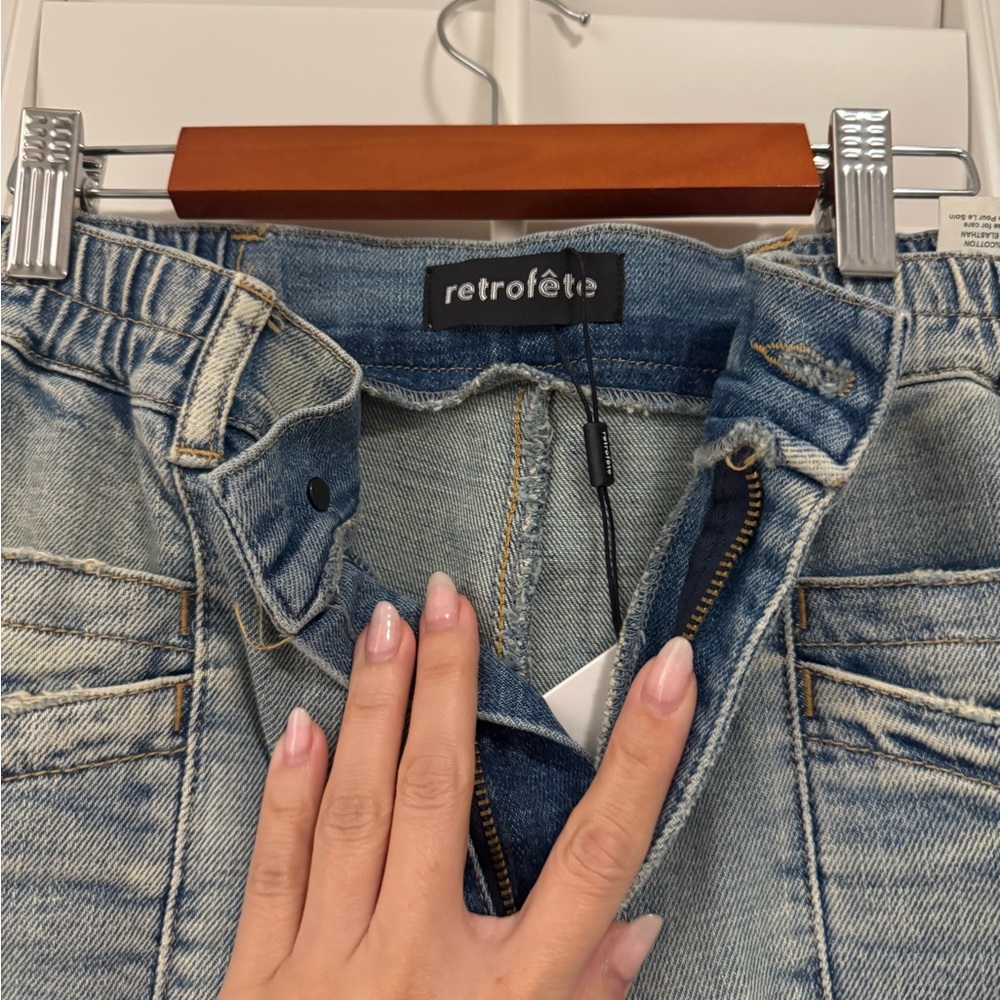 Retrofete Myla denim - Light Blue Ankle Jeans - Picture 5 of 6